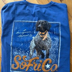 Southern Fried Cotton Blue Dog Graphic Tee